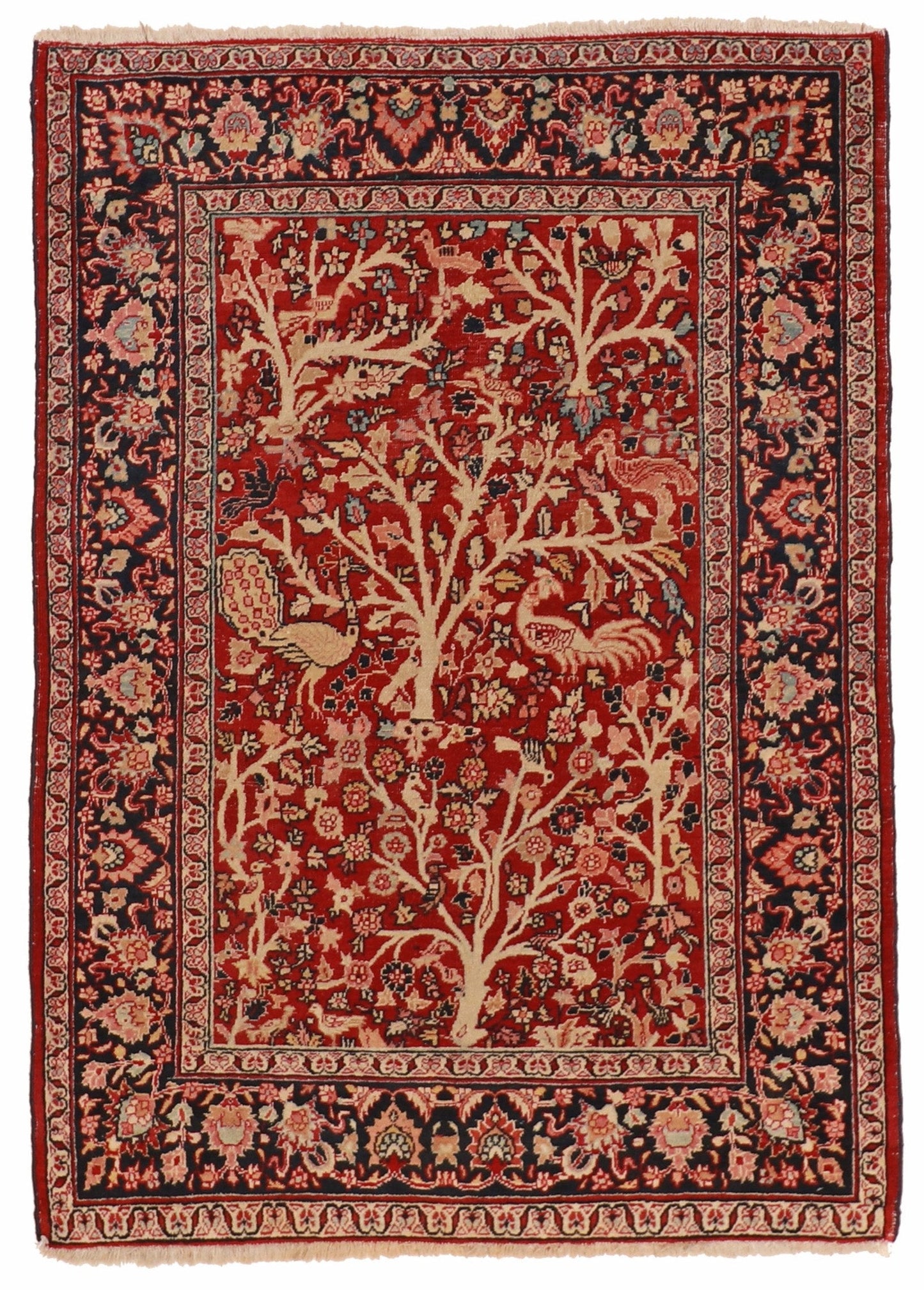 4x6 - Yazd Antique/Wool All Over Rectangle - Hand Knotted Rug