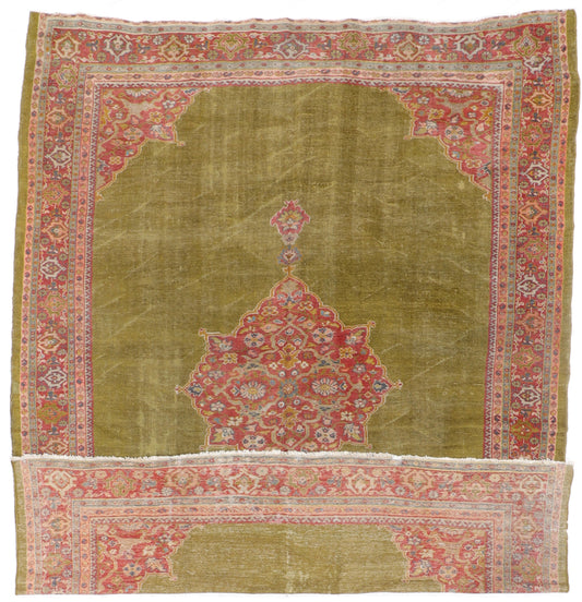 9x12 - Mahal Fine/Wool All Over Rectangle - Hand Knotted Rug — 11468