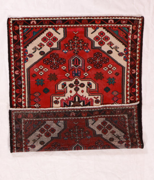 3x5 - Hamadan Fine/Wool Geometric Rectangle - Hand Knotted Rug