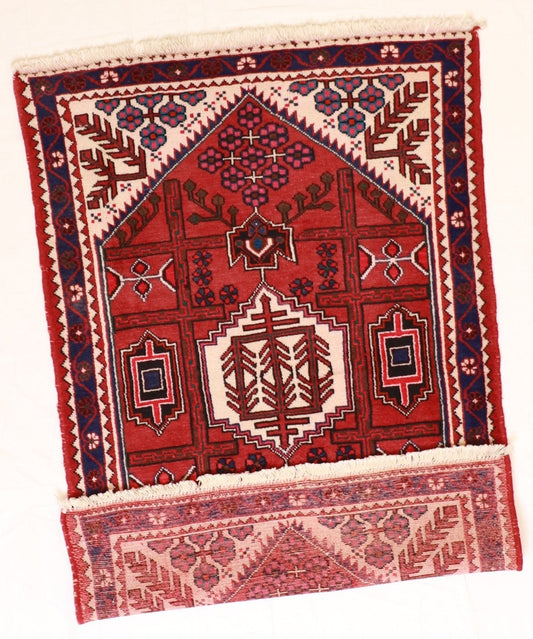 3x5 - Hamadan Fine/Wool Geometric Rectangle - Hand Knotted Rug