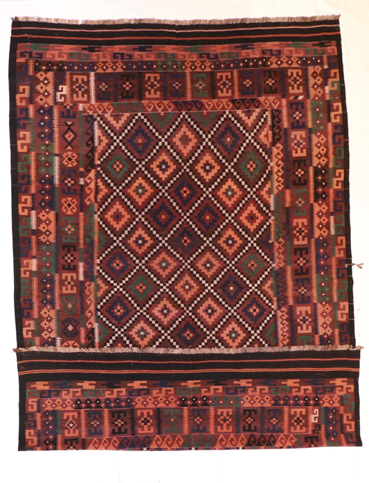 10x14 - Kilim Wool All Over Rectangle - Hand Knotted Rug