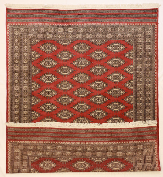 6x9 - Bokhara Wool All Over Rectangle - Hand Knotted Rug