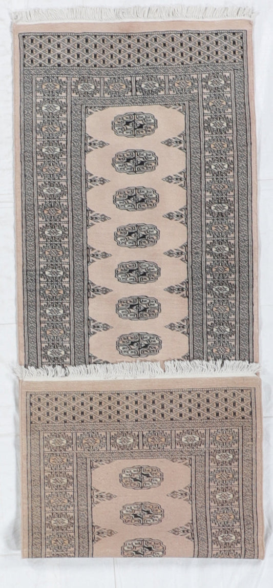 Runner - Tabriz Fine/Wool All Over Rectangle - Hand Knotted Rug — 17353