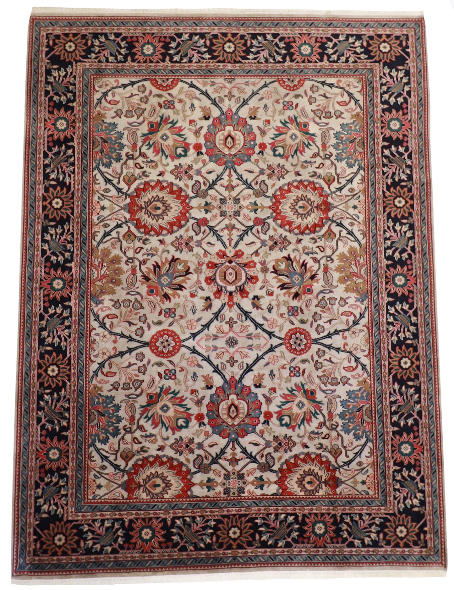 9x12 - Mashad Fine/Wool All Over Rectangle - Hand Knotted Rug
