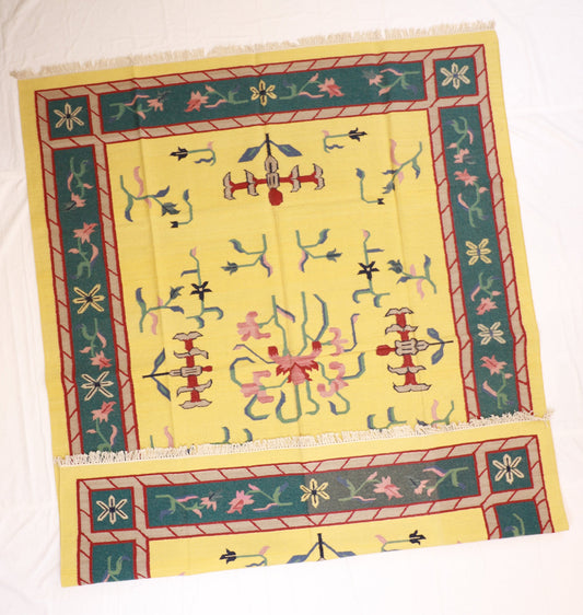 9x12 - Kilim Wool All Over Rectangle - Hand Knotted Rug