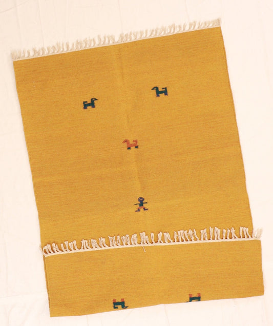 4x6 - Kilim Wool All Over Rectangle - Hand Knotted Rug