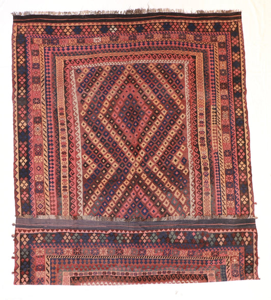 10x14 - Kilim Wool All Over Rectangle - Hand Knotted Rug