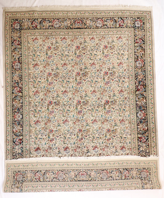 9'10" x 14' - Tabriz Fine All Over Rectangle - Hand Knotted Rug — 21464