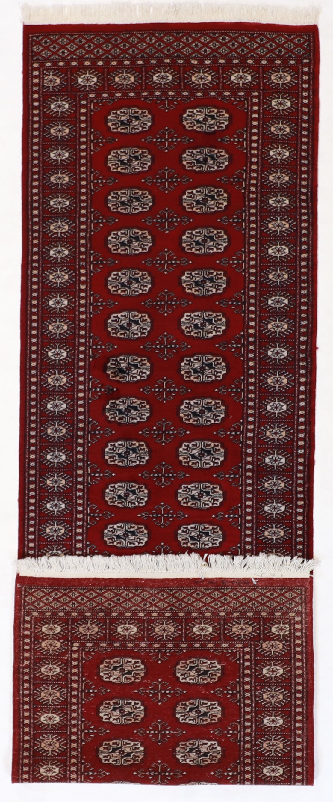 2.7 x 8.8 Runner - Bokhara Fine Geometric Rectangle - Hand Knotted Rug