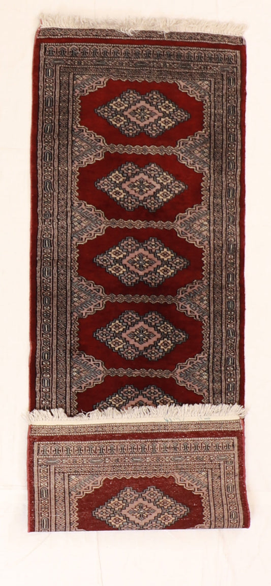 Runner - Kashan Fine All Over Rectangle - Hand Knotted Rug — 21703