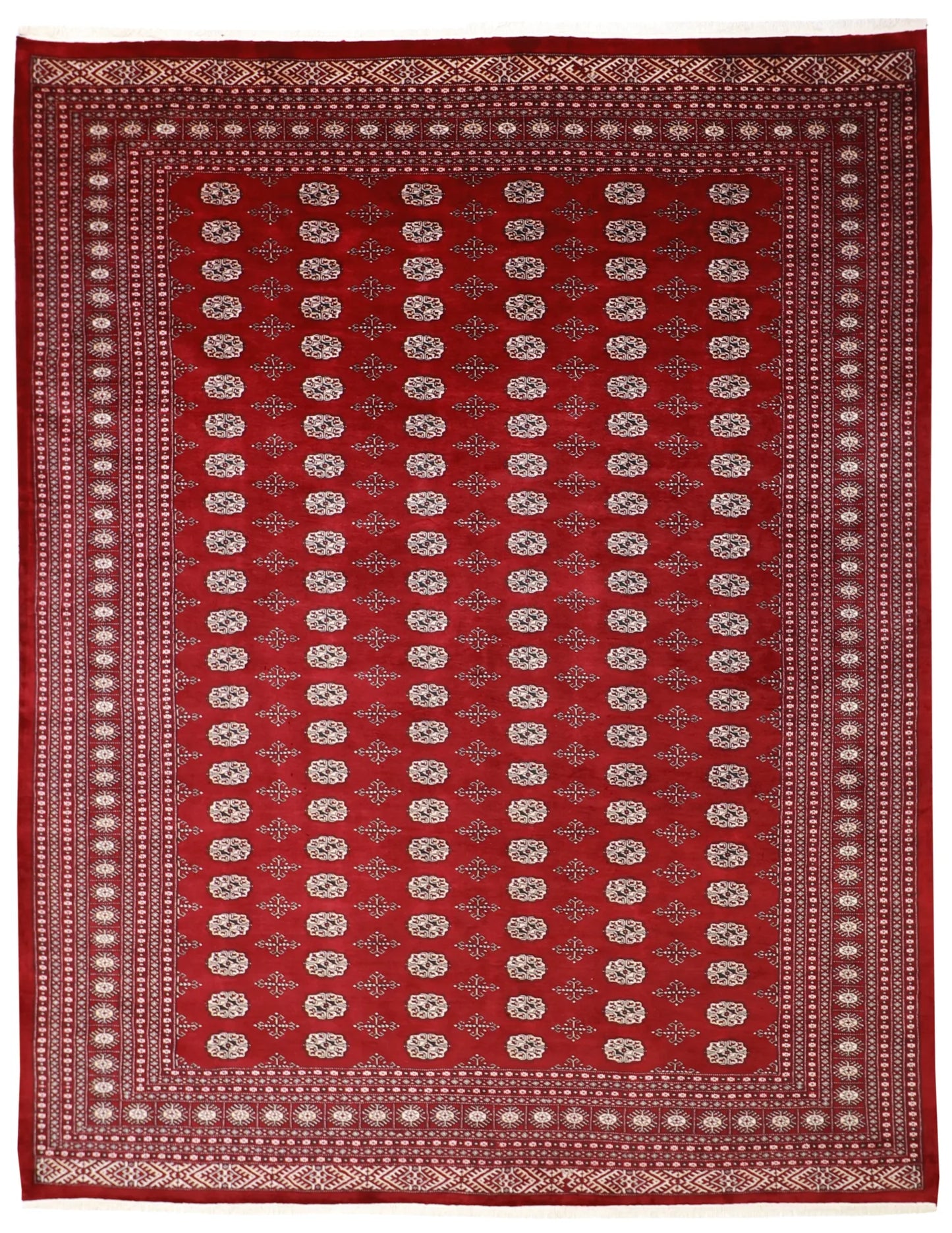9 x12 - Bokhara Wool All Over Rectangle - Hand Knotted Rug