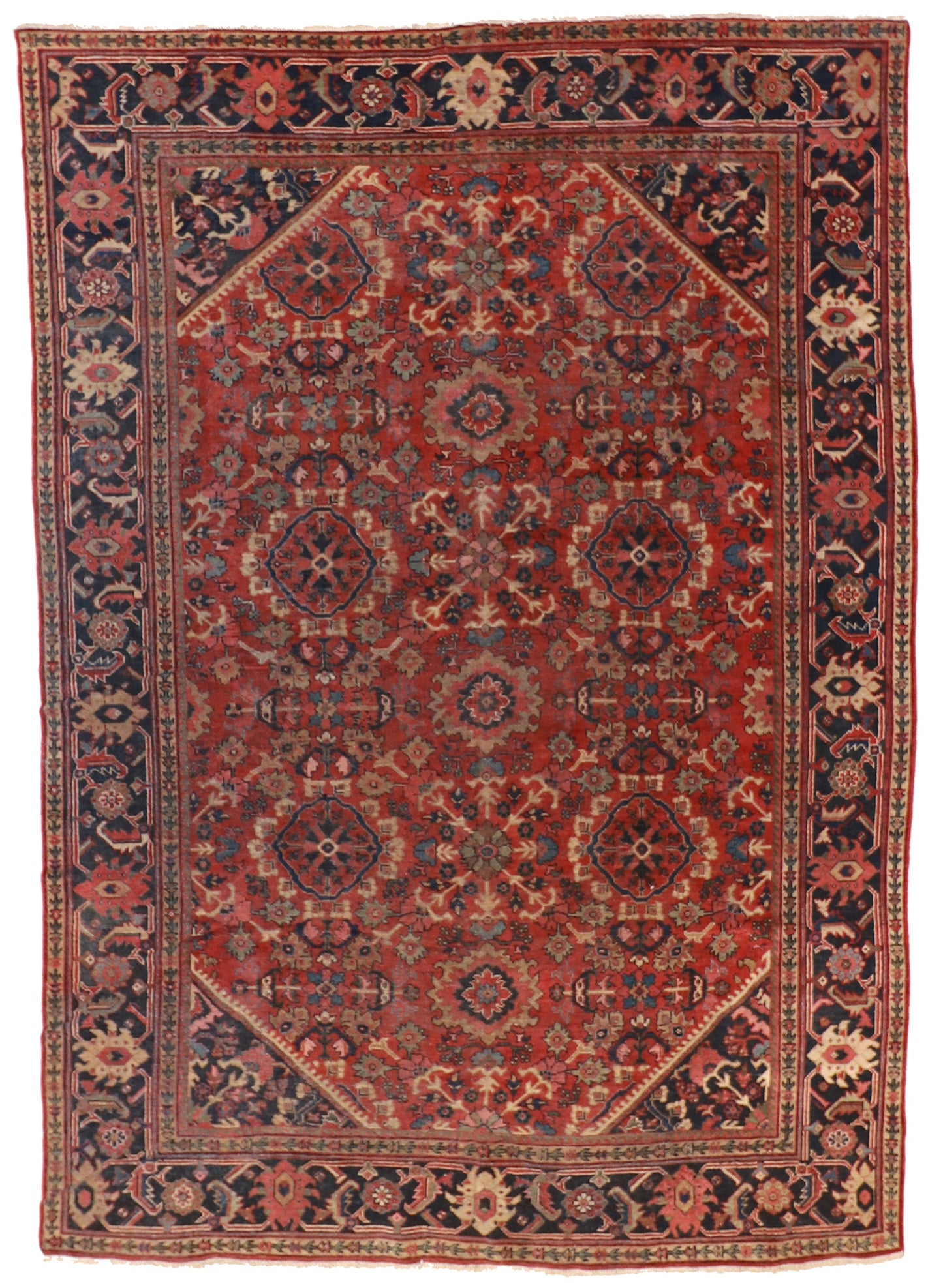 8 x 10 - Mahal Antique/Wool All Over Rectangle - Hand Knotted Rug