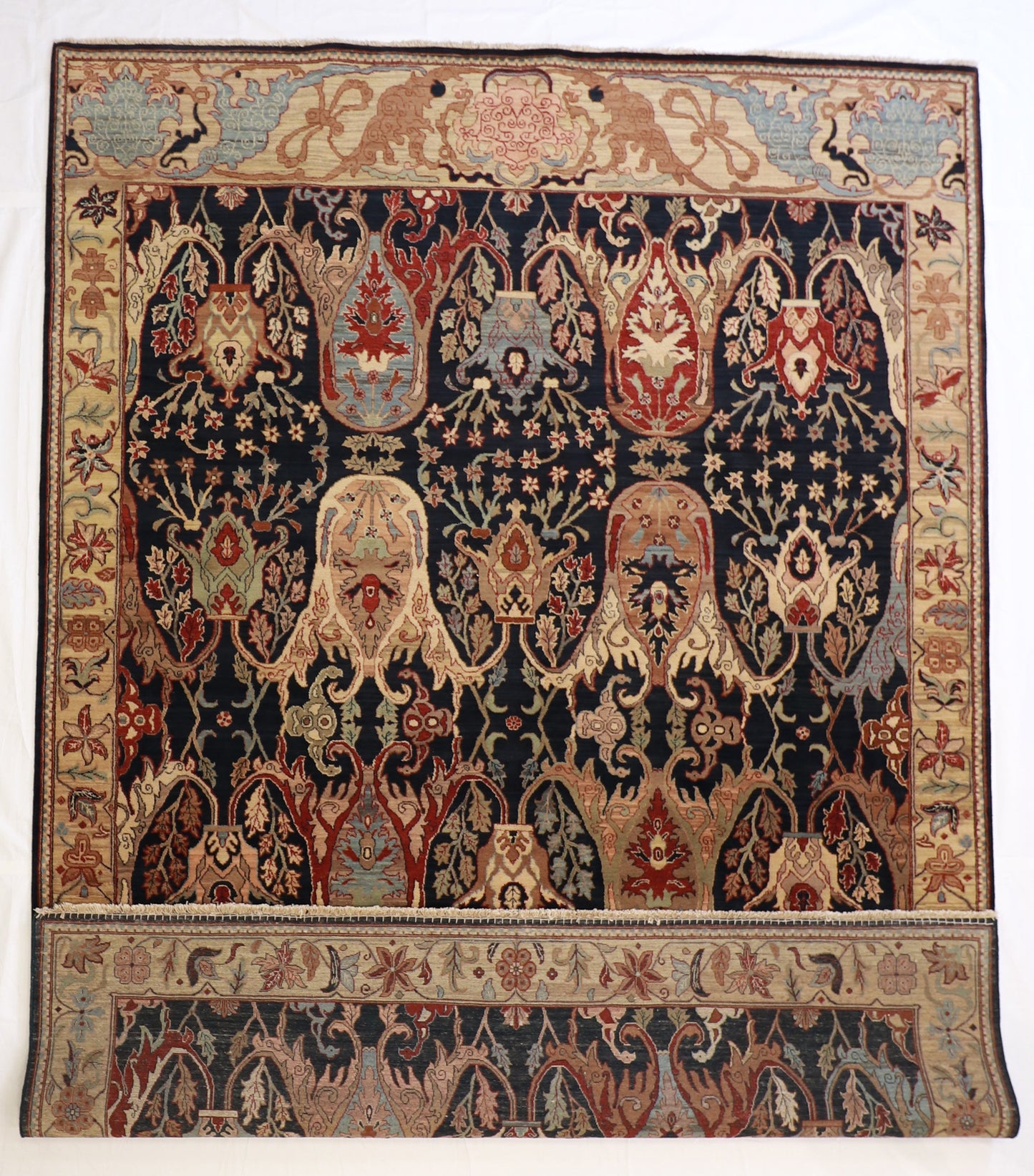9 x12 - Yazd Fine All Over Rectangle - Hand Knotted Rug