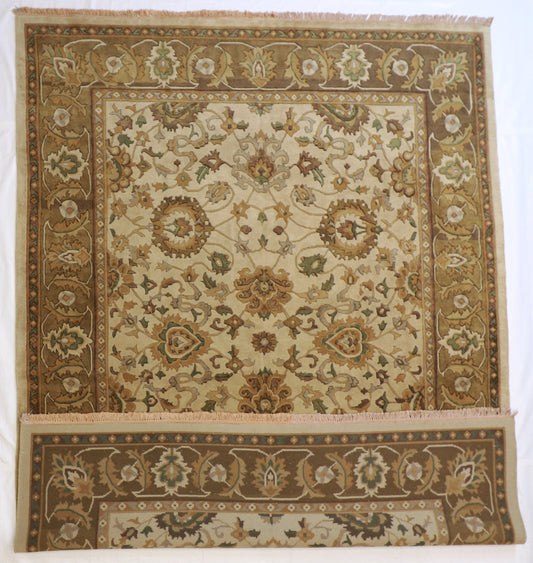 9 x12 - Tibetan Fine Floral Rectangle - Hand Knotted Rug — 22755