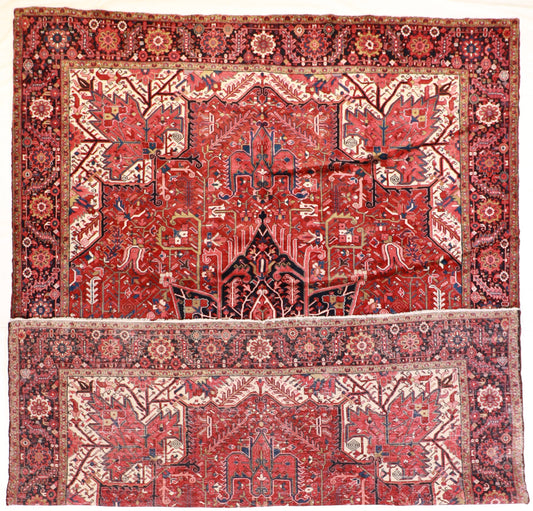 11 x 15 - Heriz Fine All Over Rectangle - Hand Knotted Rug — 23697