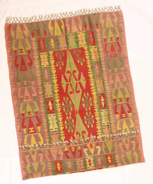 5x7 - Kilim Fine/Wool All Over Rectangle - Hand Knotted Rug