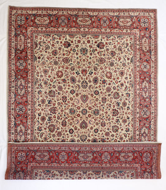 9x12 - Sarouk Fine All Over Rectangle - Hand Knotted Rug — 24756
