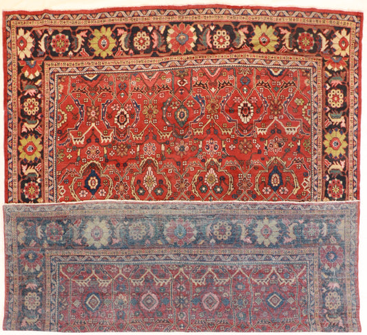 9 x 12 - Mahal Antique/Wool All Over Rectangle - Hand Knotted Rug — 24924