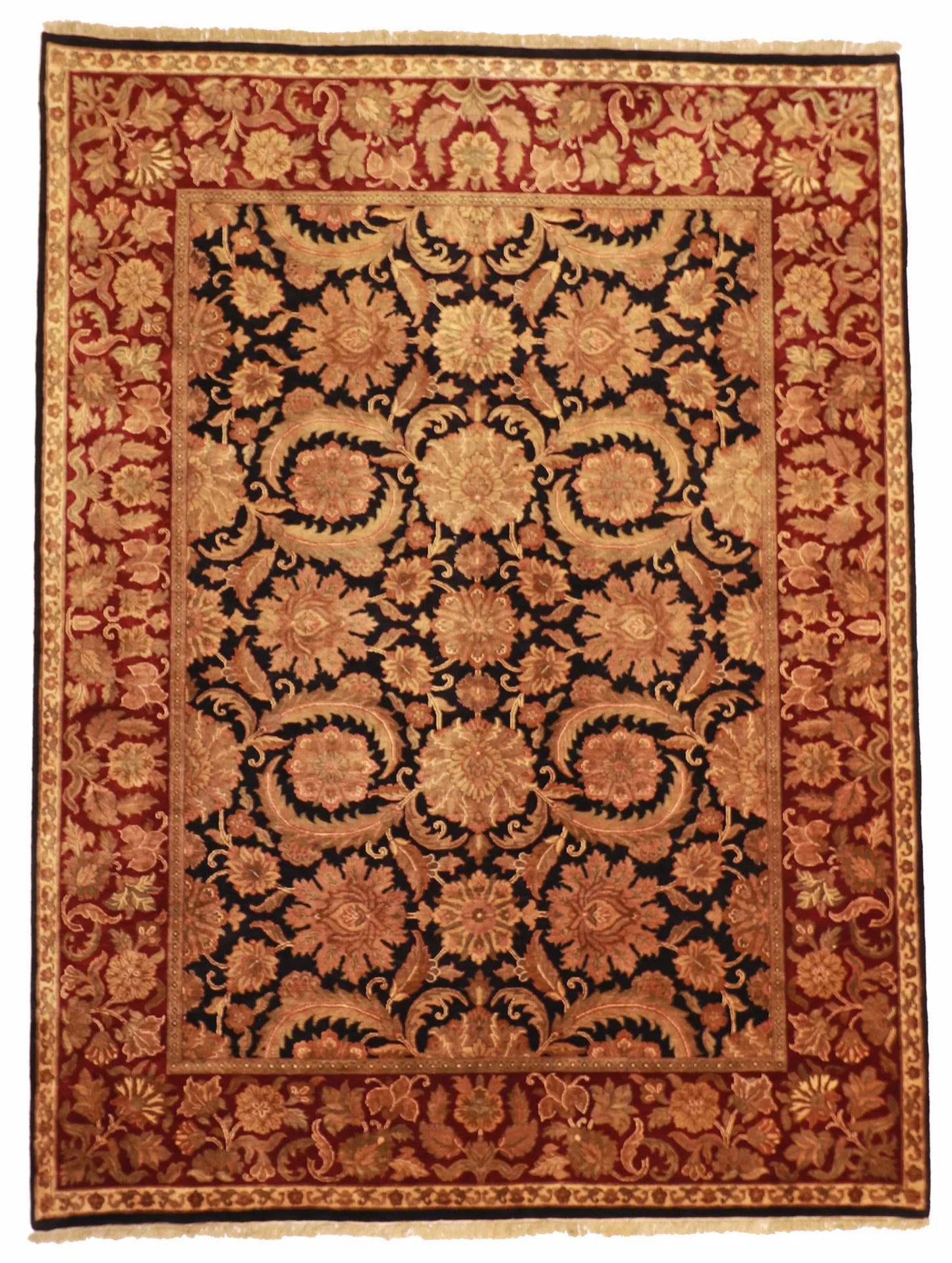 9 x12 - Mashad Fine All Over Rectangle - Hand Knotted Rug