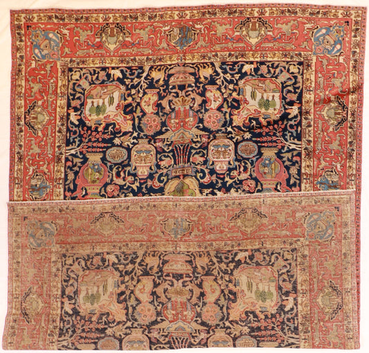 9 x 13 - Tabriz Antique/Fine All Over Rectangle - Hand Knotted Rug — 26054