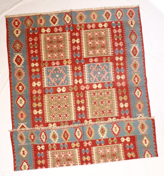 9x12 - Kilim Fine/Wool All Over Rectangle - Hand Knotted Rug