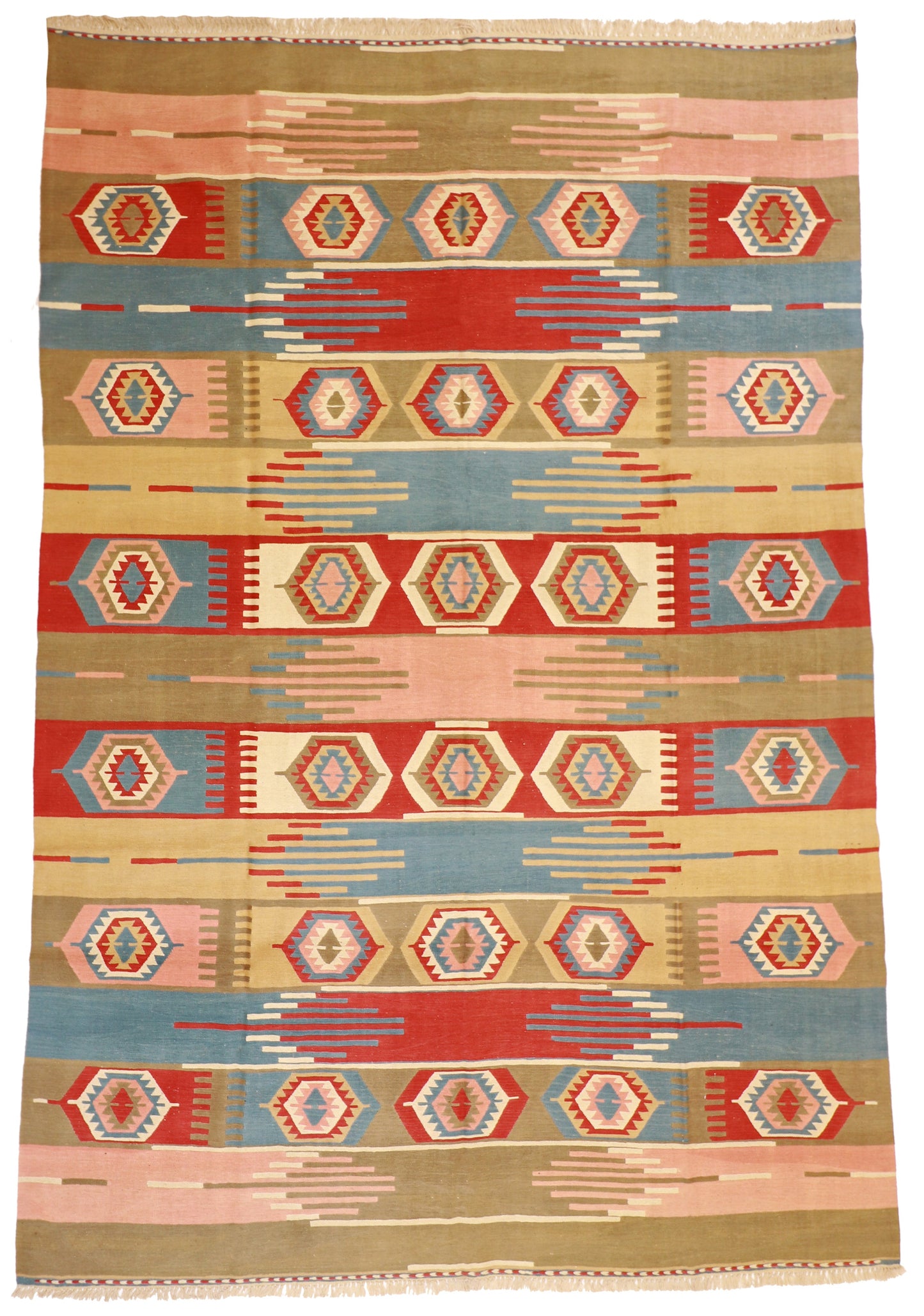 9x12 - Kilim Fine/Wool All Over Rectangle - Hand Knotted Rug