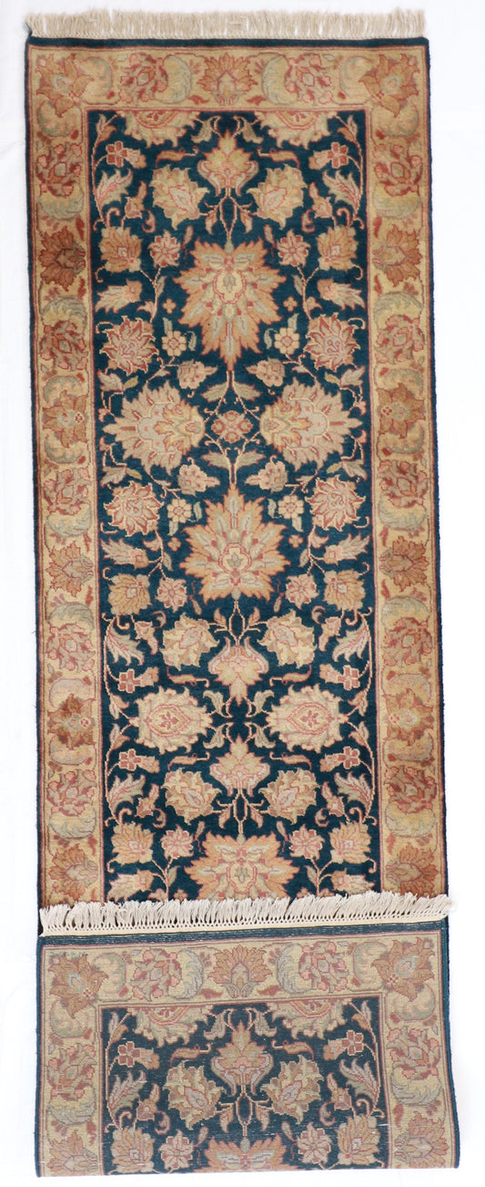 Runner - Tabriz Fine All Over Rectangle - Hand Knotted Rug — 26650