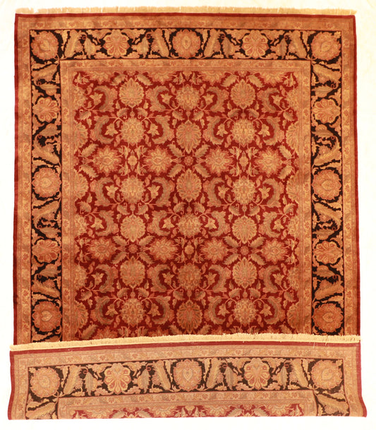 10x14 - Tabriz Fine All Over Rectangle - Hand Knotted Rug — 27311