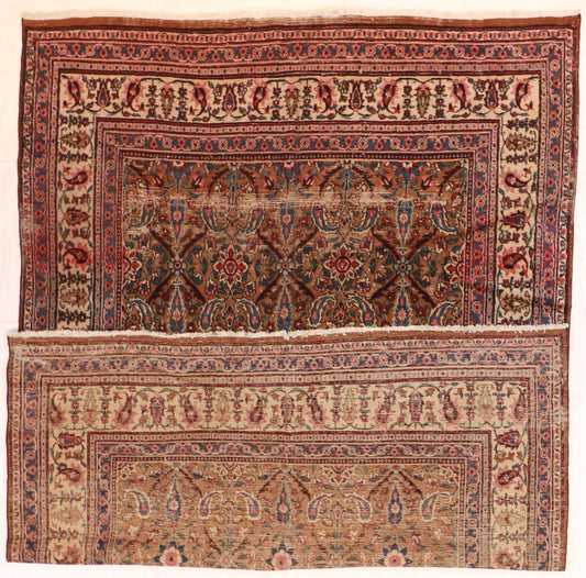 8 x 10 - Tabriz Fine All Over Rectangle - Hand Knotted Rug — 50093