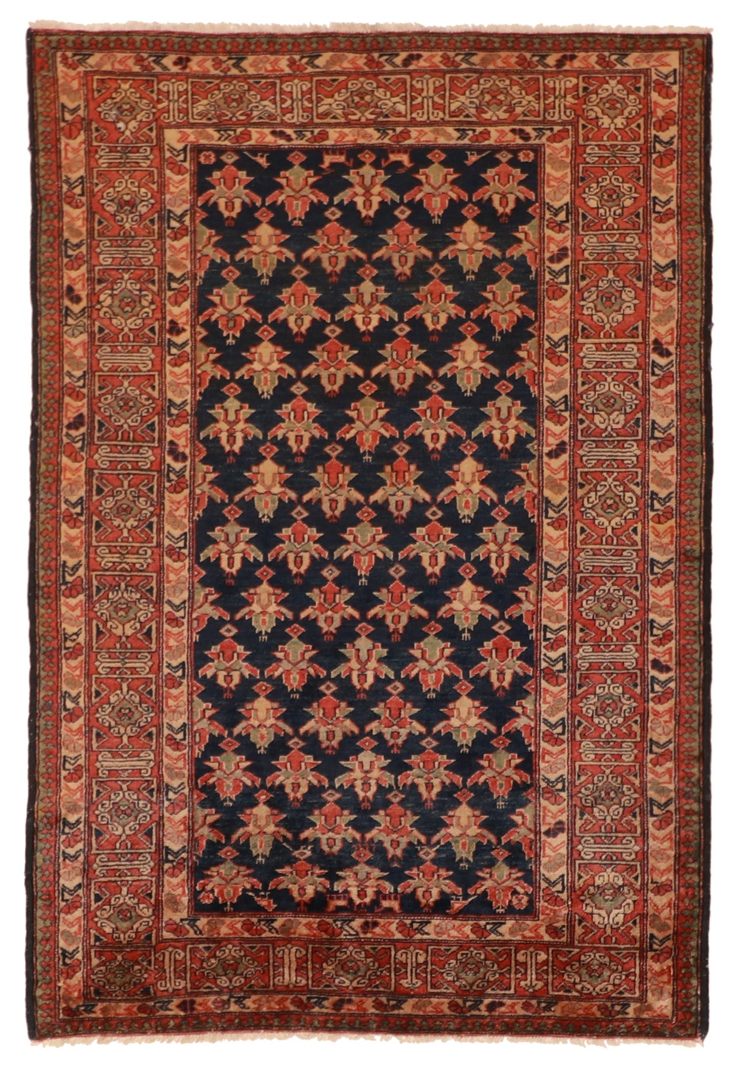 4x6 - Karabagh Fine/Wool All Over Rectangle - Hand Knotted Rug