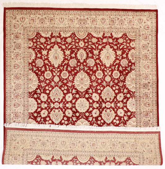 8x10 - Sultan Abad Wool All Over Rectangle - Hand Knotted Rug — 50369