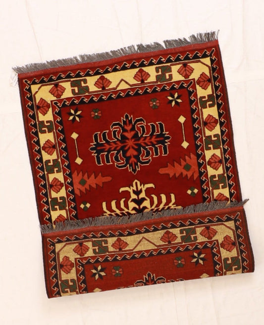 3x5 - Shirvan Wool Geometric Rectangle - Hand Knotted Rug