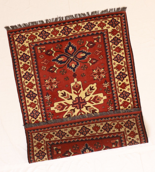 3x5 - Bijar Fine Geometric Rectangle - Hand Knotted Rug