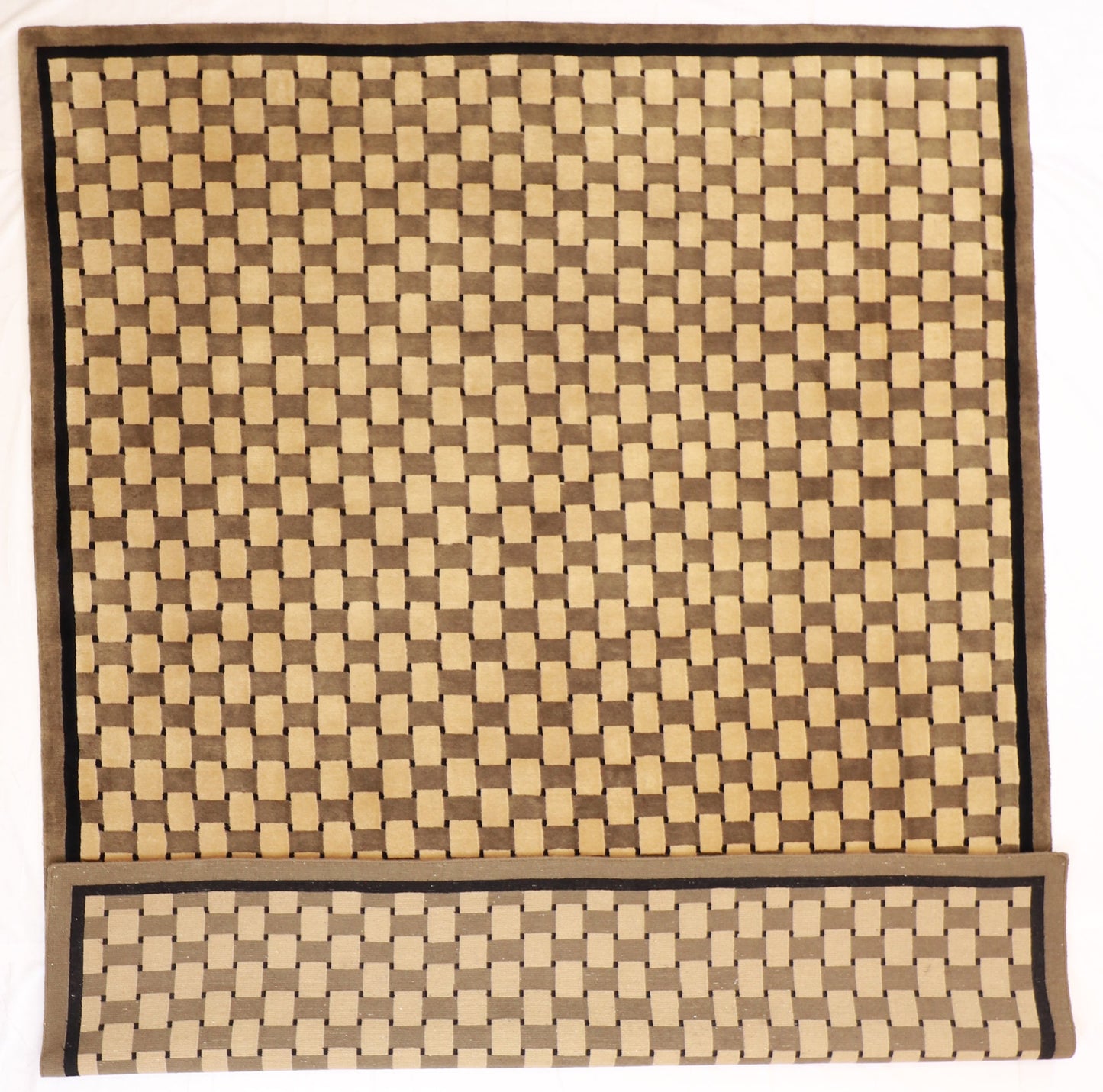 8x10 - Modern Wool All Over Rectangle - Hand Knotted Rug
