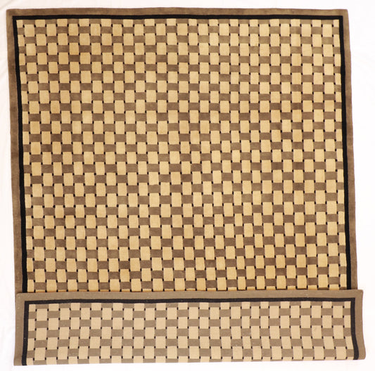 8x10 - Modern Wool All Over Rectangle - Hand Knotted Rug — 51180