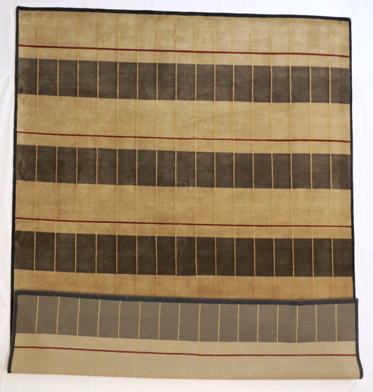 9 x12 - Modern Fine All Over Rectangle - Hand Knotted Rug — 51199