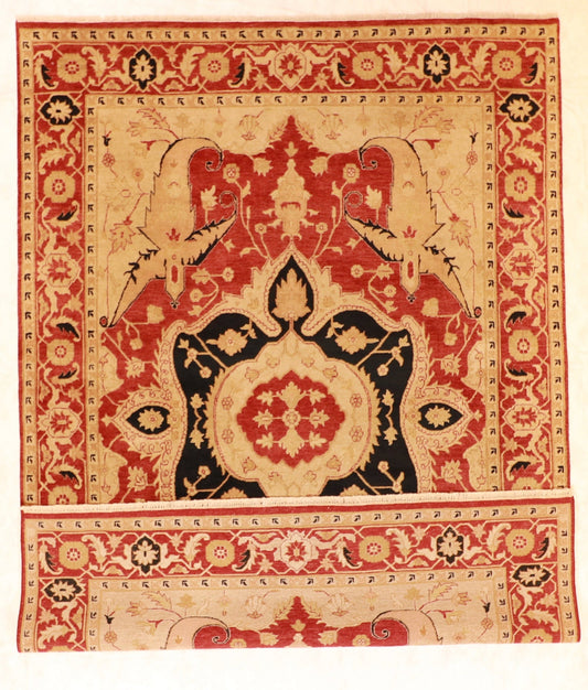 9x12 - Heriz Fine/Wool Medallion Rectangle - Hand Knotted Rug