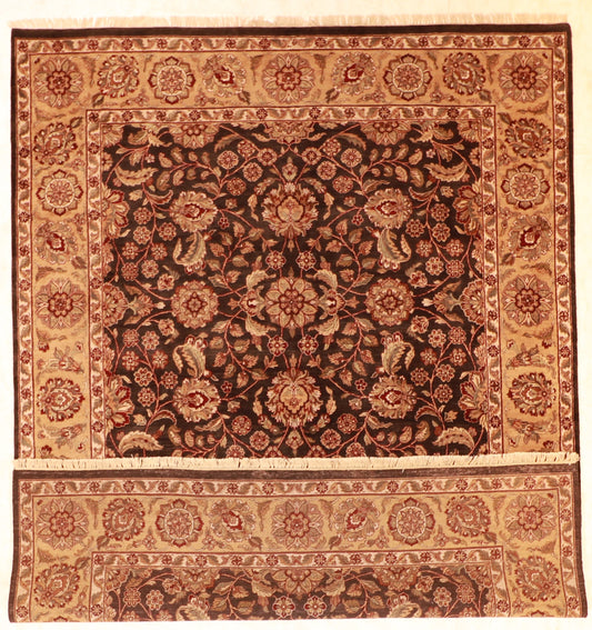 9x12 - Tabriz Fine All Over Rectangle - Hand Knotted Rug — 51361
