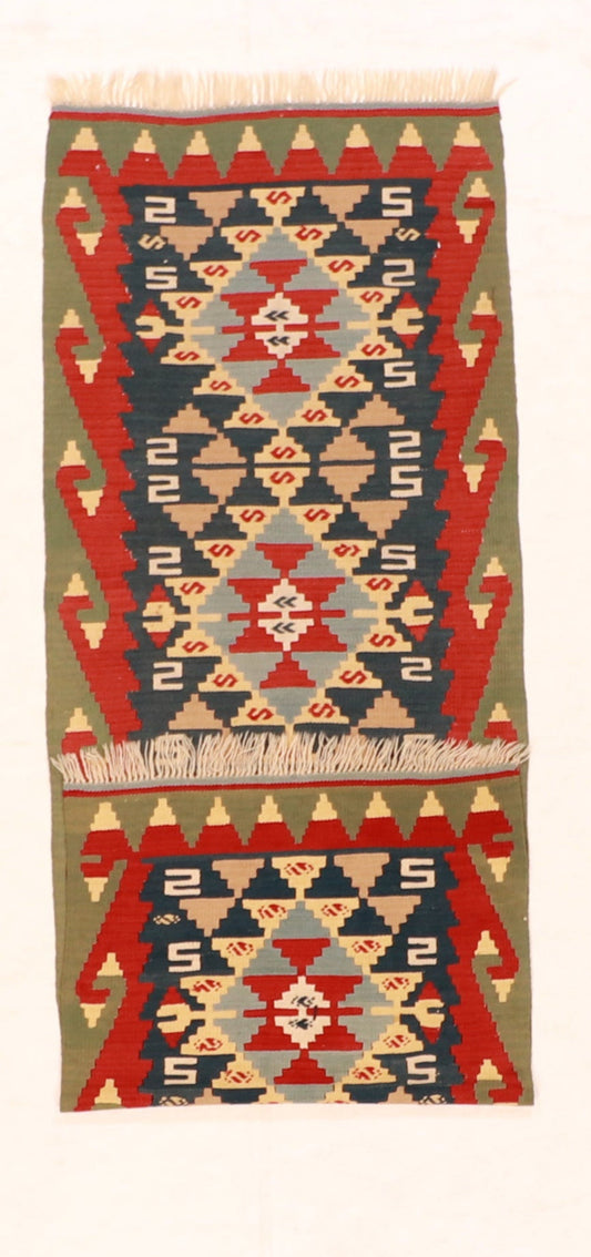 Runner - Kilim Fine/Wool All Over Rectangle - Hand Knotted Rug