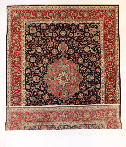 10x13 - Tabriz Fine Floral Rectangle - Hand Knotted Rug