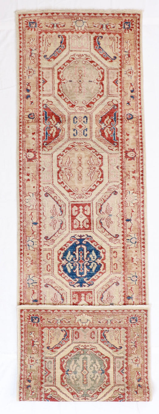 Runner - Tabriz Fine All Over Rectangle - Hand Knotted Rug — 52384