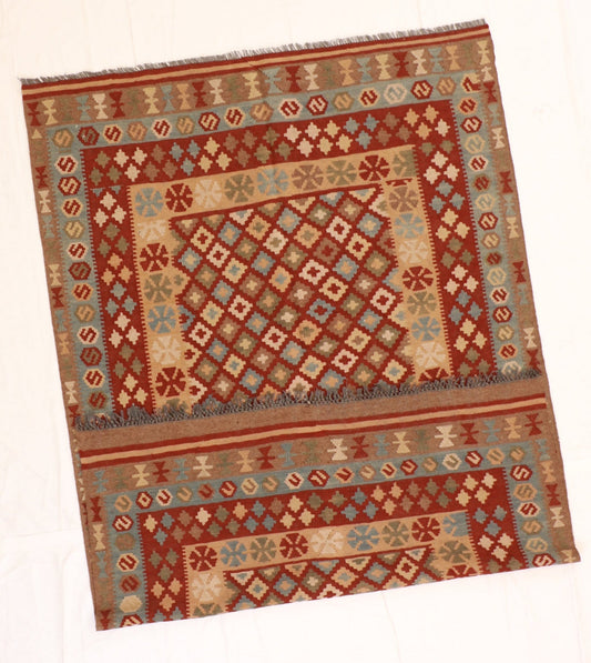 4x6 - Kilim Fine/Wool All Over Rectangle - Hand Knotted Rug