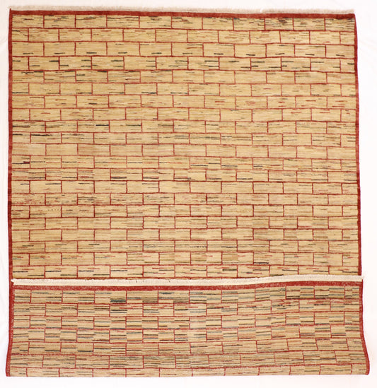 8x10 - Modern Wool All Over Rectangle - Hand Knotted Rug — 52605