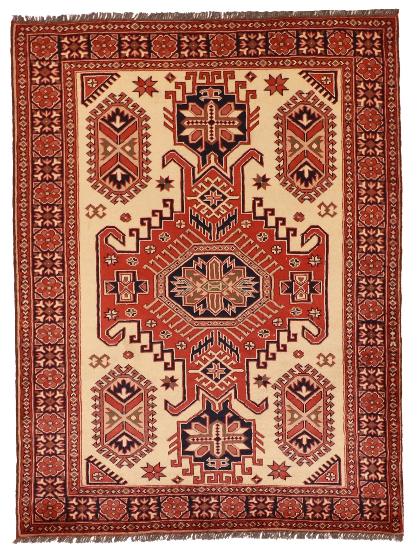 4x6 - Ahar Fine All Over Rectangle - Hand Knotted Rug