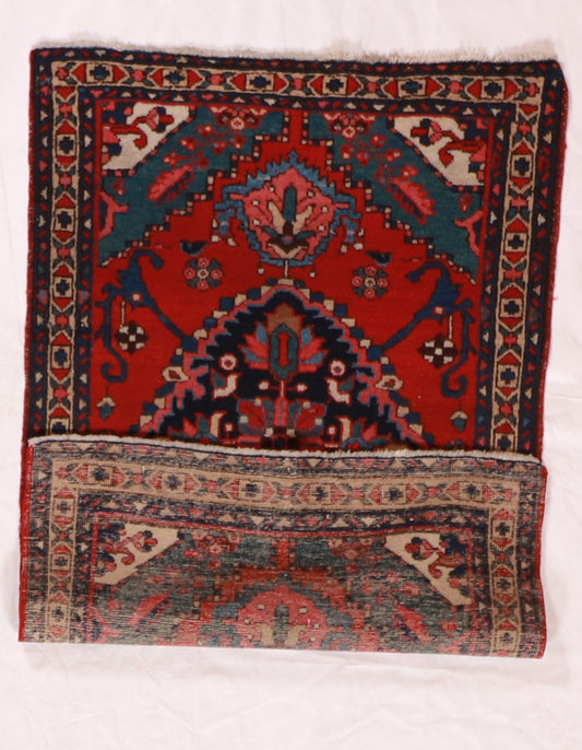 3x5 - Heriz Fine/Wool/S.Antique Geometric Rectangle - Hand Knotted Rug