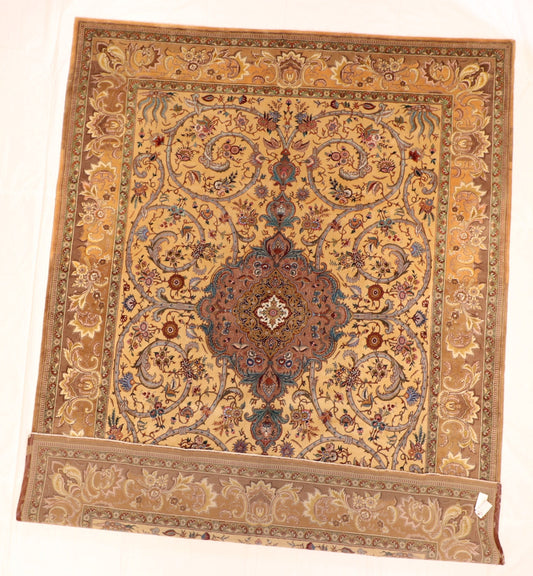 10x13 - Tabriz Fine Floral Rectangle - Hand Knotted Rug