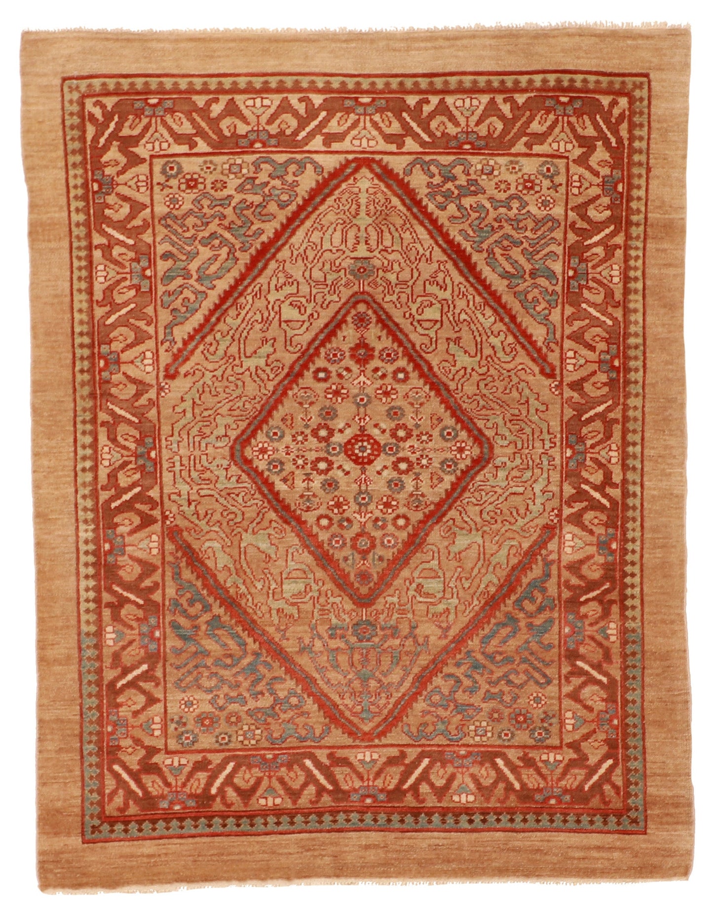 4x6 - Sarab Fine All Over Rectangle - Hand Knotted Rug