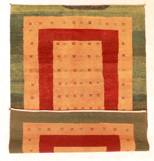 7x10 - Gabbeh Wool All Over Rectangle - Hand Knotted Rug