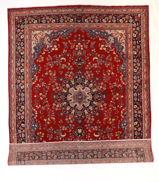 10x13 - Mashad Fine/Wool/S.Antique All Over Rectangle - Hand Knotted Rug