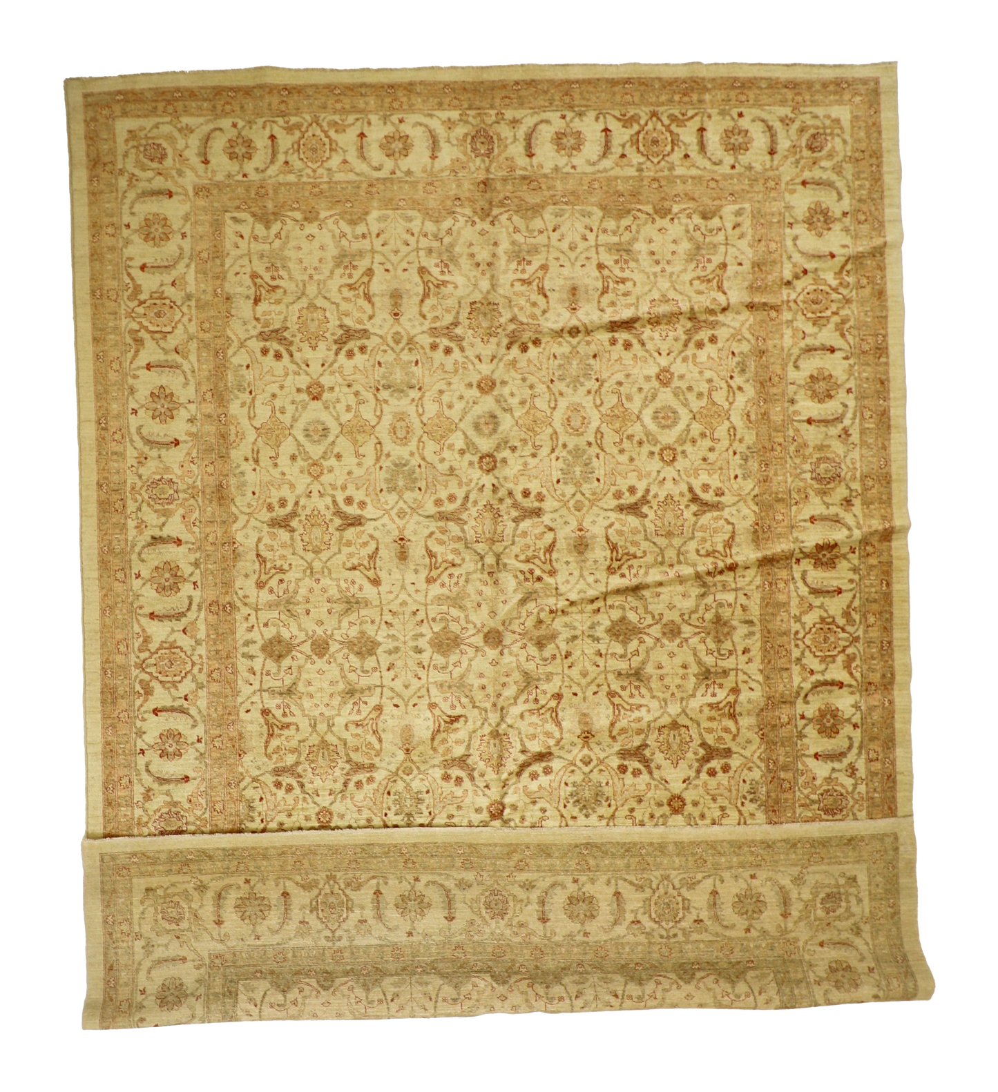W 10 L 13.9 Bakhtiarie 100% Wool Hand-Woven All-Over Design - 54614